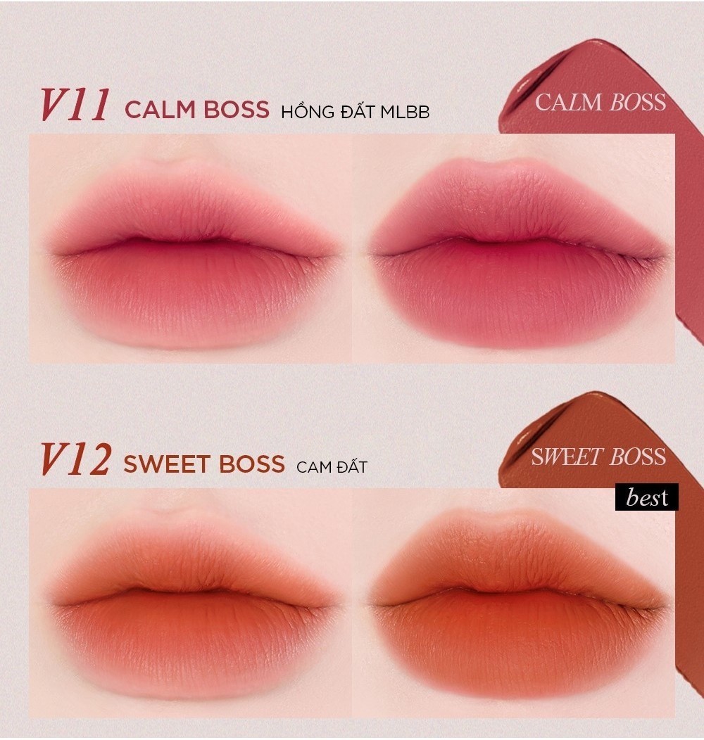 Mô tả Son kem thuần chay Bbia Last Velvet Tint (5g) - 5
