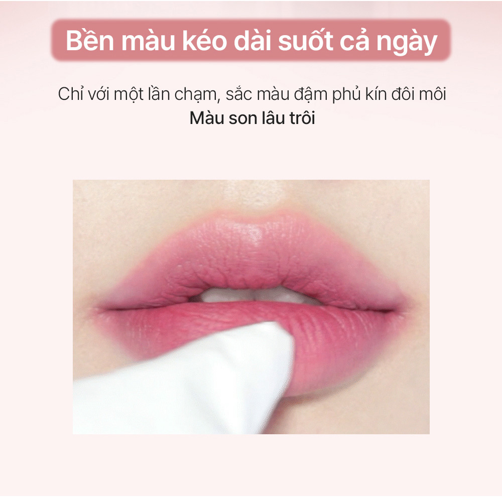 Mô tả Son kem thuần chay tone MLBB Bbia Last Velvet Tint (5g) - 10
