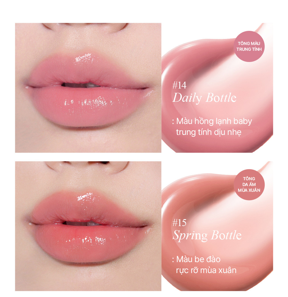 Mô tả Son tint bóng thuần chay tone MLBB Bbia Glow Tint (3.2g) - 4
