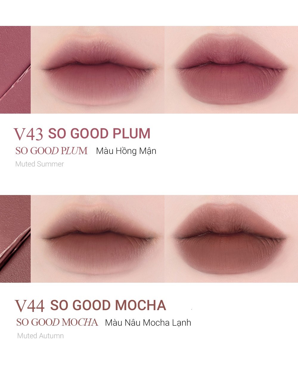 Mô tả Son Kem Lì Thuần Chay Bbia Last Velvet Tint - Respect Edition (3 màu) 5g Bbia - 3