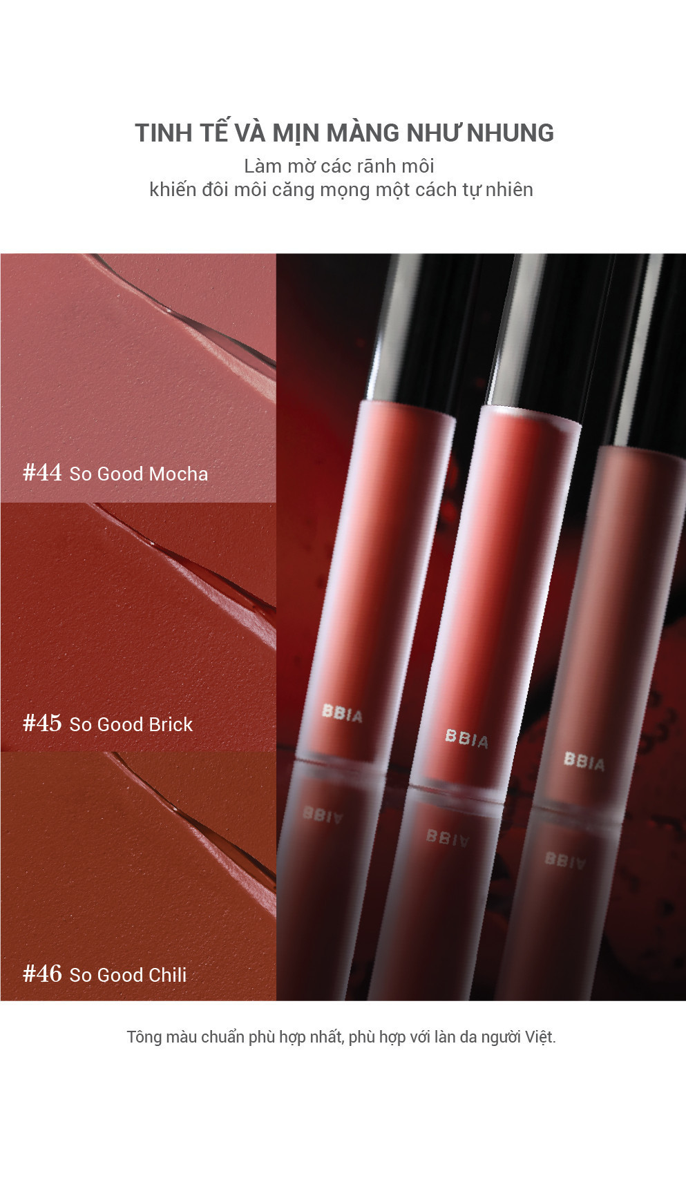 Mô tả Son Kem Lì Bbia Last Velvet Lip Tint - Dusk Edition (3 màu) 5g - 3