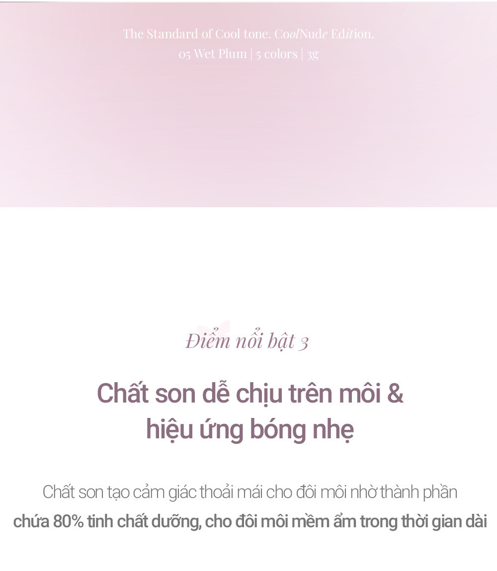 Mô tả Son thỏi Bbia Ready To Wear Water Lipstick( 5 màu) 3g Bbia Official Store - 7