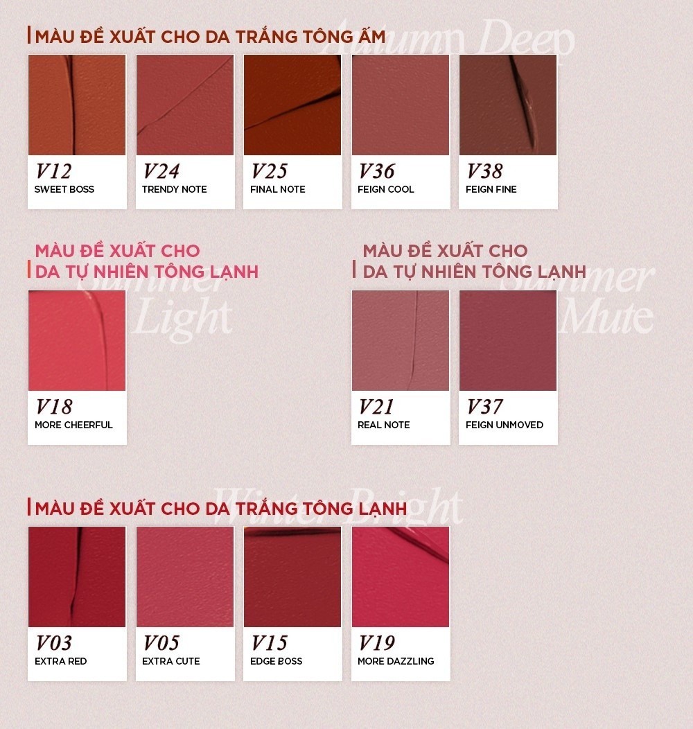 Mô tả Son Kem Lì Thuần Chay Bbia Last Velvet Tint - V Edition - Version 8 (5 màu) 5g Bbia - 4