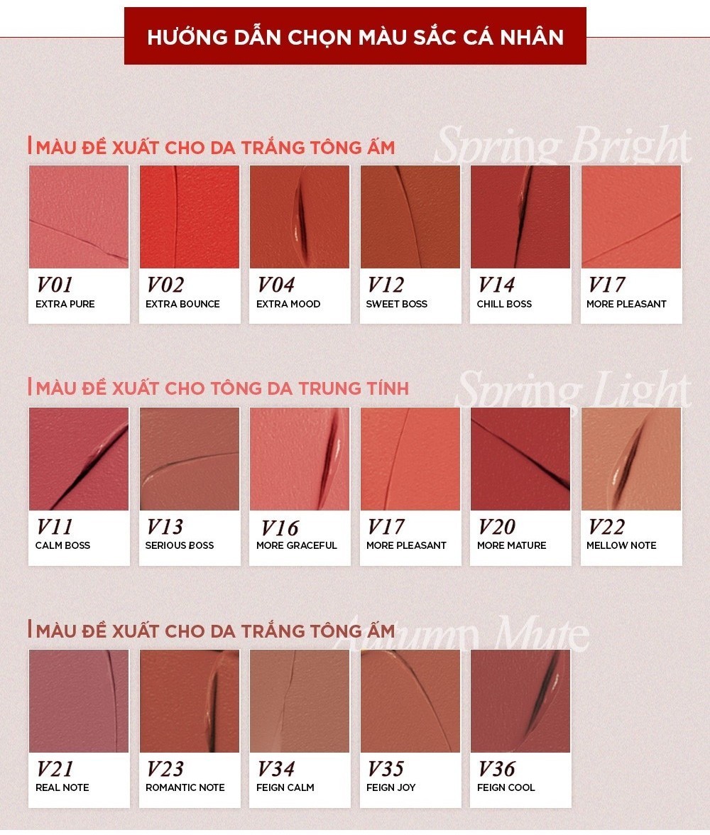 Mô tả Son Kem Lì Thuần Chay Bbia Last Velvet Tint - V Edition - Version 8 (5 màu) 5g Bbia - 5