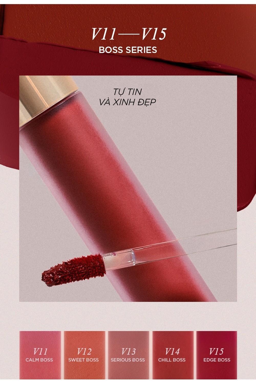 Mô tả Son Kem Lì Thuần Chay Bbia Last Velvet Tint - V Edition - Version 3 (5 màu) 5g Bbia - 1