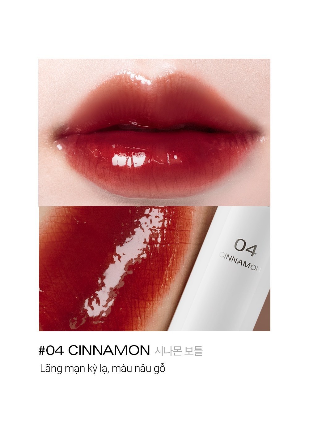 Mô tả Son tint bóng BBIA Glow Lip Tint 3.2g - 4