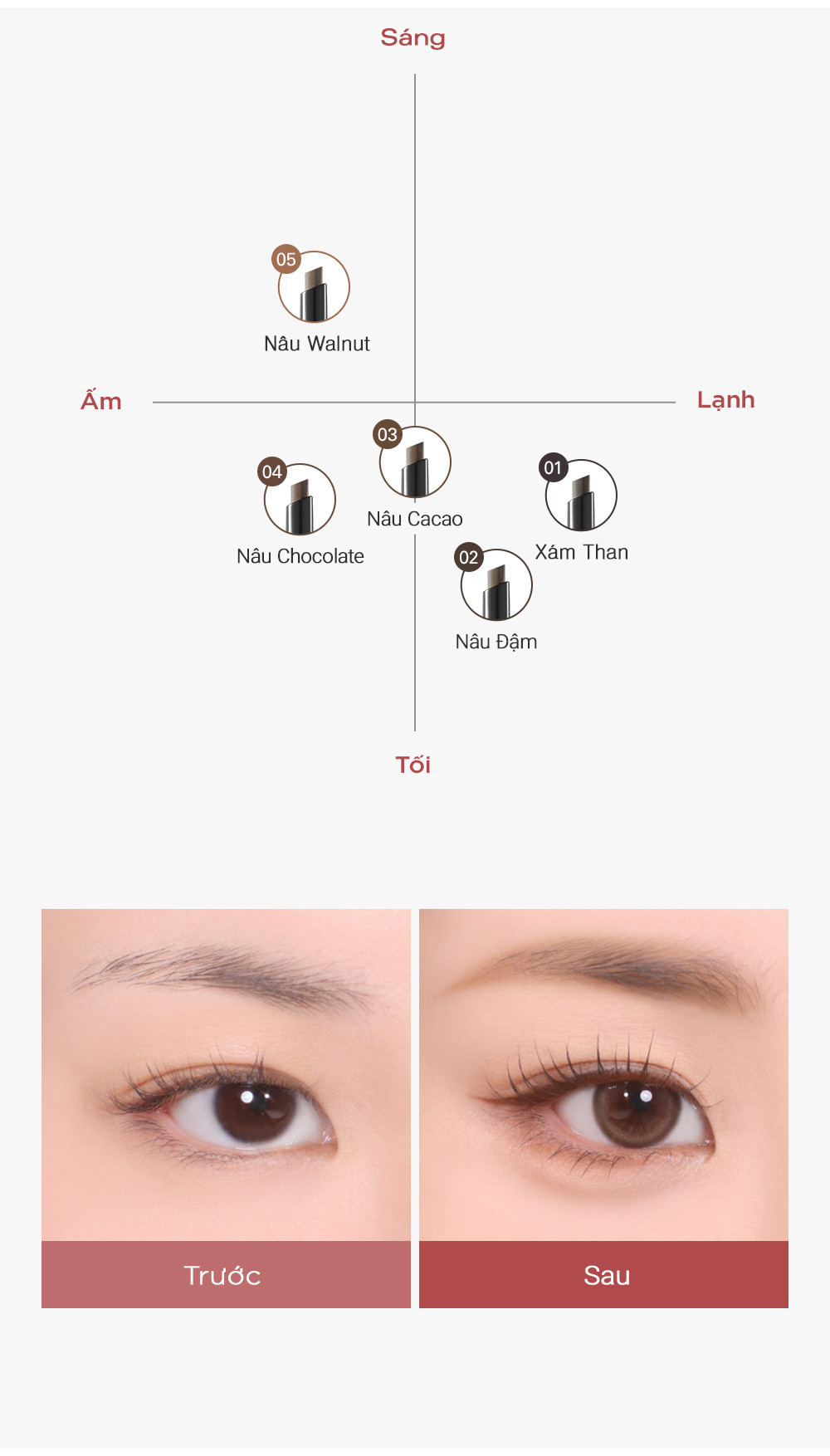 Mô tả Chì Kẻ Chân Mày Bbia Last Auto Eyebrow Pencil (5 màu) 0.18g - Bbia Official Store - 6