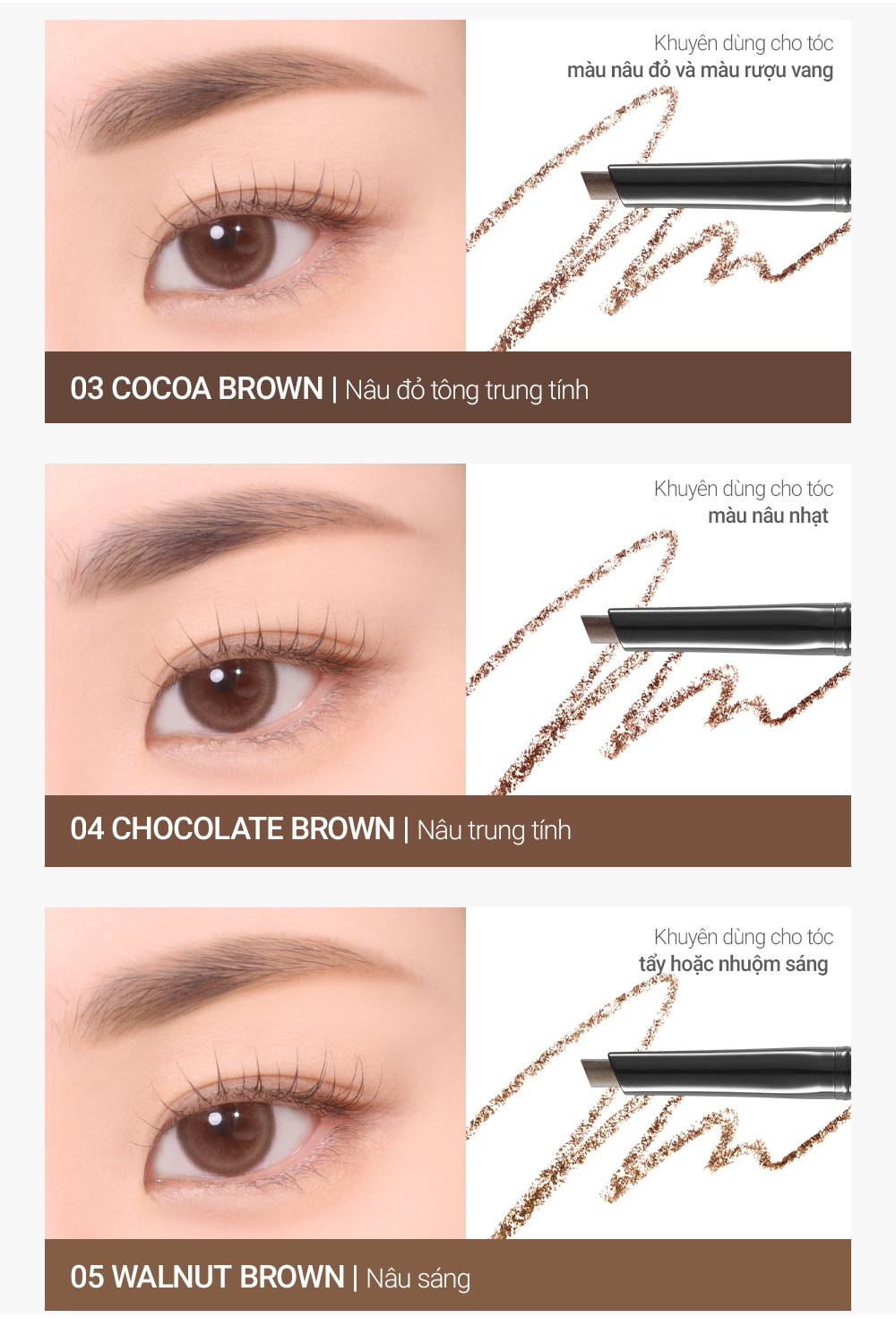 Mô tả Chì Kẻ Chân Mày Bbia Last Auto Eyebrow Pencil (5 màu) 0.18g - Bbia Official Store - 8