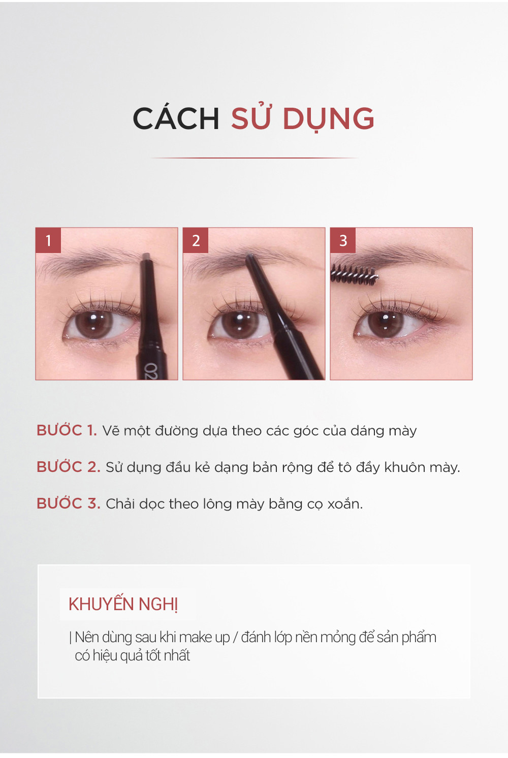 Mô tả Chì Kẻ Chân Mày Bbia Last Auto Eyebrow Pencil (5 màu) 0.18g - Bbia Official Store - 10