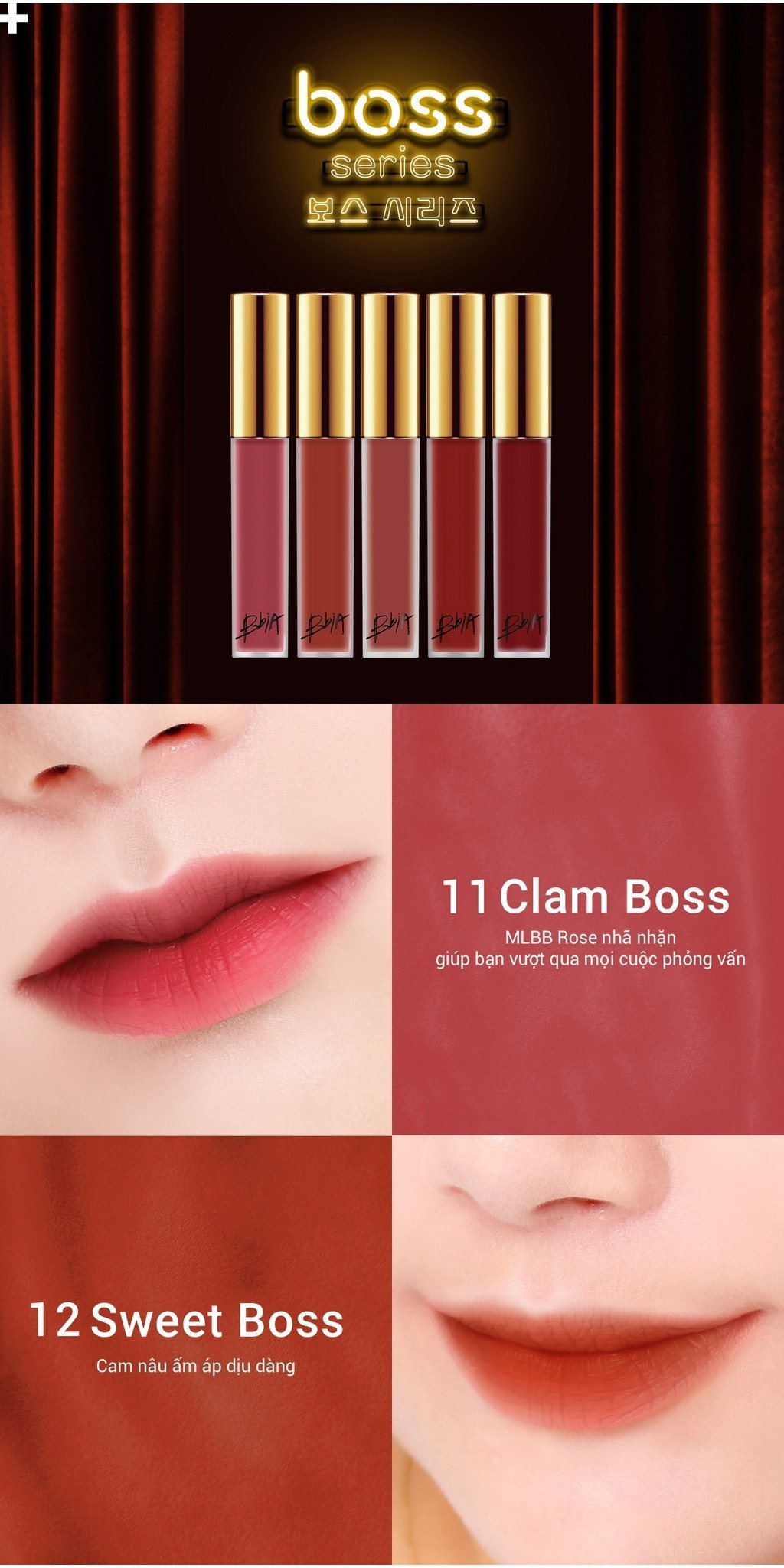 Mô tả Son kem BBIA Last Velvet Lip Tint Version 3 (5g) - 2