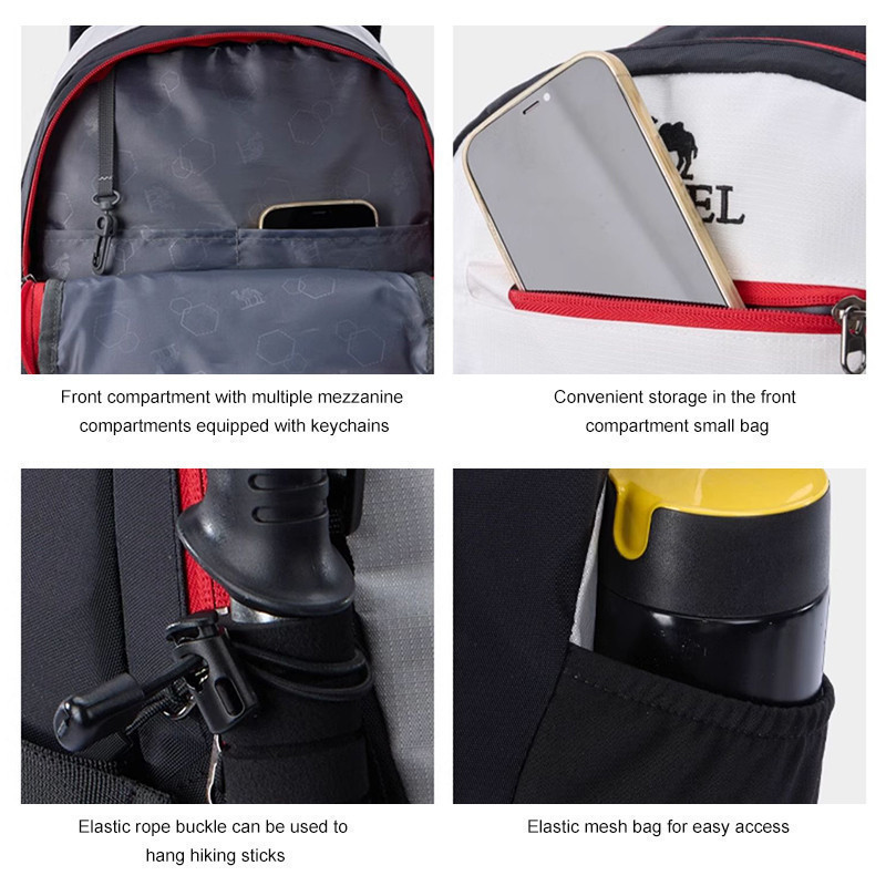 Mô tả Ba lô chống nước ngoài trời CAMEL CROWN Ba lô du lịch đi bộ đường dài nhẹ và đi xe đạp 40L - 6