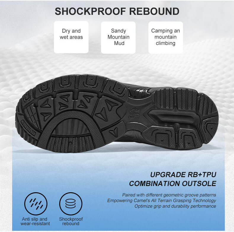 Mô tả Giày chạy bộ CAMEL CROWN Lưới Giày thể thao thoáng khí Đế mềm Giảm sốc Giày thông thường dành cho nam và nữ - 1