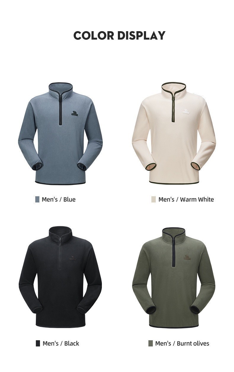 Mô tả Áo Thun sweater Cổ Đứng Tay Dài Dáng Rộng Thời Trang Thu Đông Cho Nam Giới - 6