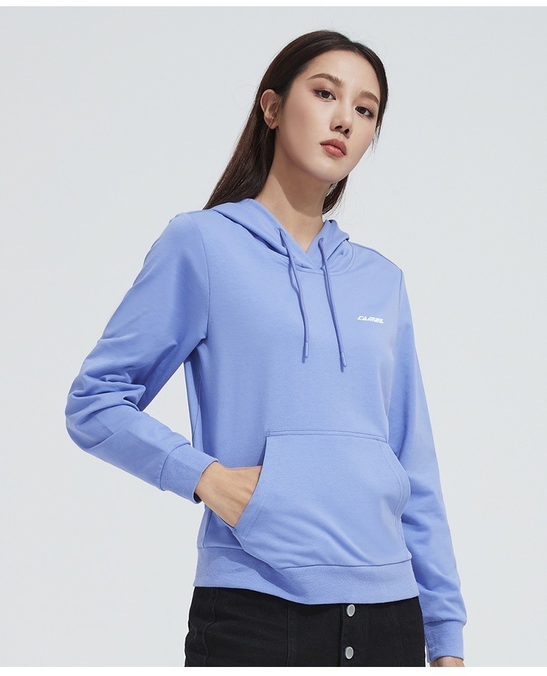 Mô tả Áo thun thể thao CAMEL tay dài dáng rộng màu lạc đà thời trang cho nữ - 2