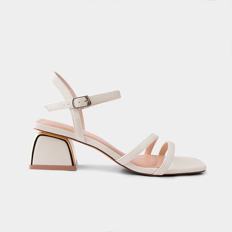 Mô tả Giày sandal nữ DILY gót vuông mạ đồng quai mảnh cao 5cm_AA0273 - 1