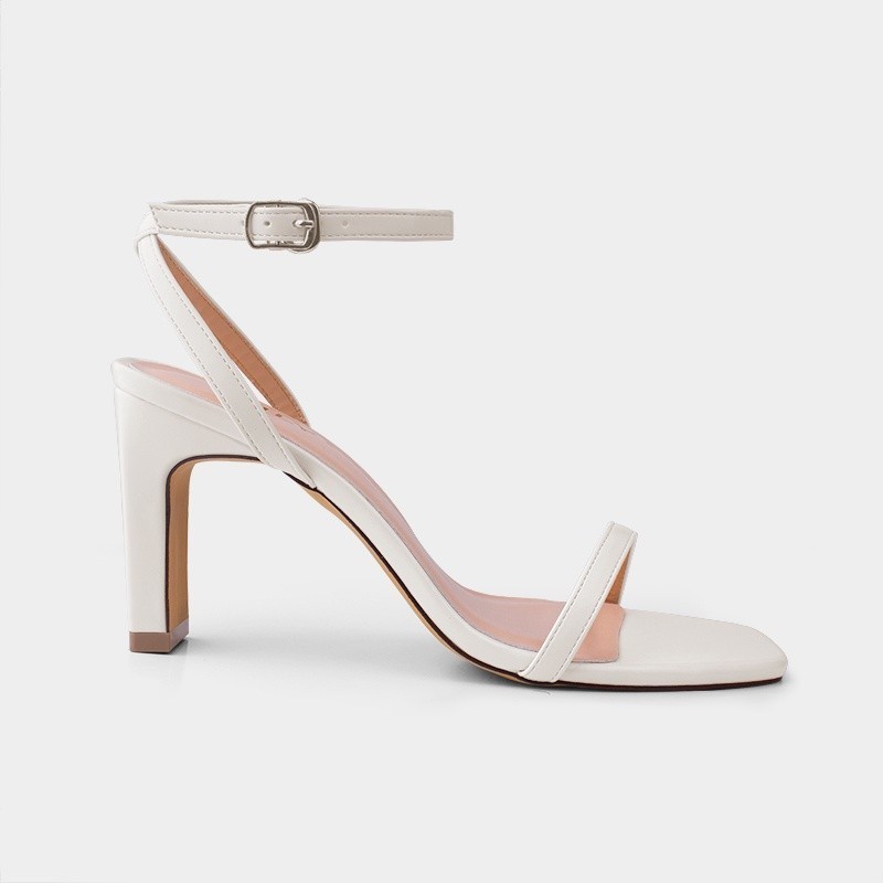 Mô tả Giày sandal cao gót nữ DILY quai mảnh gót vuông mũi vuông 7cm_AA0279 - 1