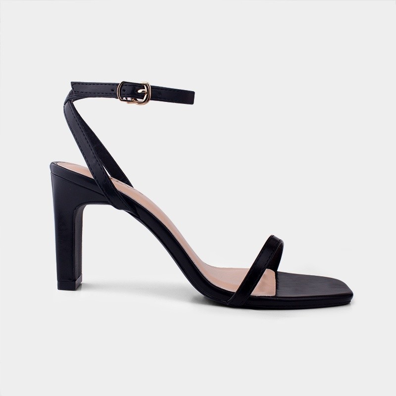 Mô tả Giày sandal cao gót nữ DILY quai mảnh gót vuông mũi vuông 7cm_AA0279 - 2