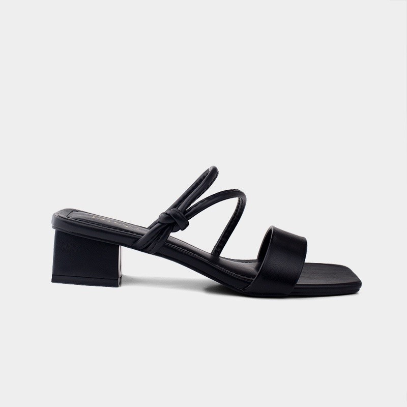 Mô tả Guốc nữ 3 phân DILY tiện lợi gót vuông, giày sandal nữ mũi vuông quai mảnh êm chân 3cm_AA0278 - 3