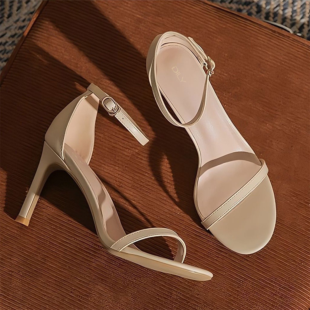 Mô tả Giày sandal nữ DILY quai mảnh basic thời trang, sandal cao gót nữ gót nhọn mũi tròn cao 7cm_AA0346 - 2