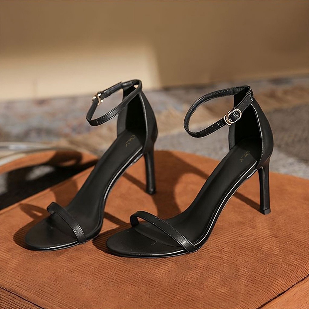 Mô tả Giày sandal nữ DILY quai mảnh basic thời trang, sandal cao gót nữ gót nhọn mũi tròn cao 7cm_AA0346 - 5