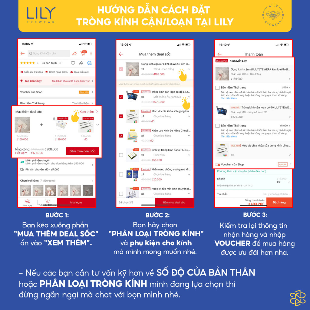 Mô tả Gọng kính mắt vuông nam nữ LILYEYEWEAR chất liệu nhựa  cao cấp chắc chắn kiểu dáng hiện đại màu sắc thanh lịch 23019KOR - 2