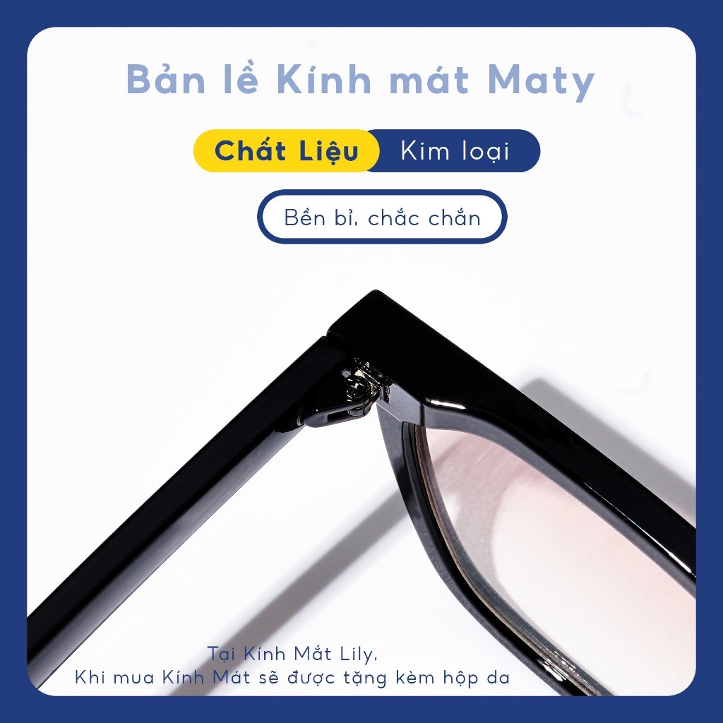 Mô tả Kính đi biển thời trang nam nữ LILYEYEWEAR mắt chống tia UV400 bảo vệ  mắt màu sắc và kiểu dáng thời trang MATY - 1