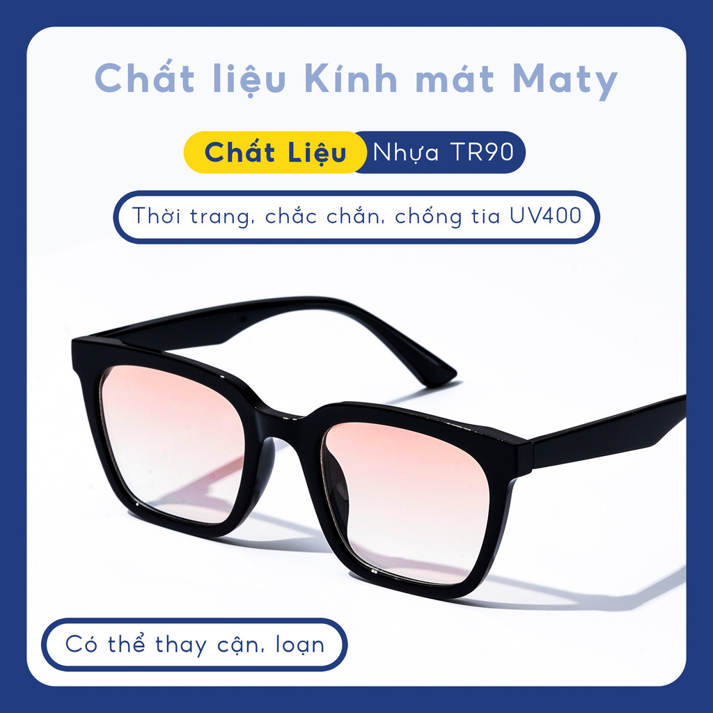 Mô tả Kính mát nam nữ LILYEYEWEAR mắt vuông chống UV400 nhựa cao cấp thời trang BST Hè Ma23ty - 2