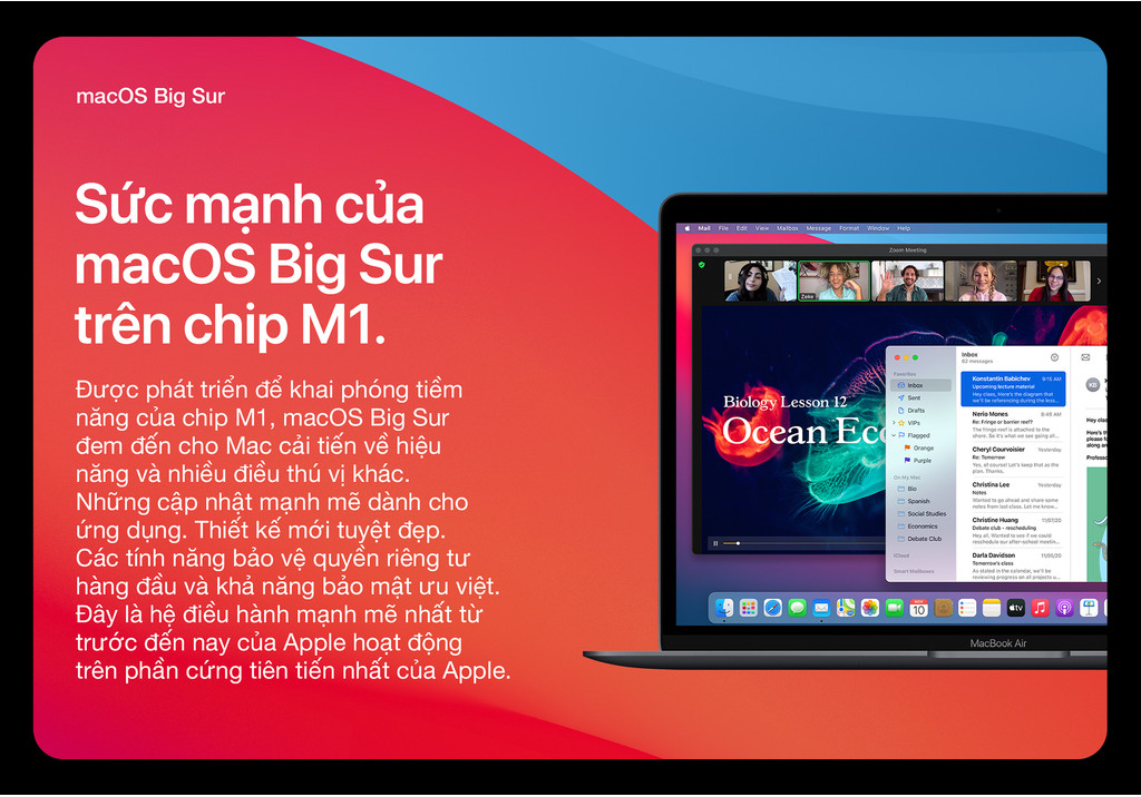 Mô tả MacBook Air M1 2020 (8 core CPU| 7 core GPU| 8GB RAM| 256GB SSD) - 7