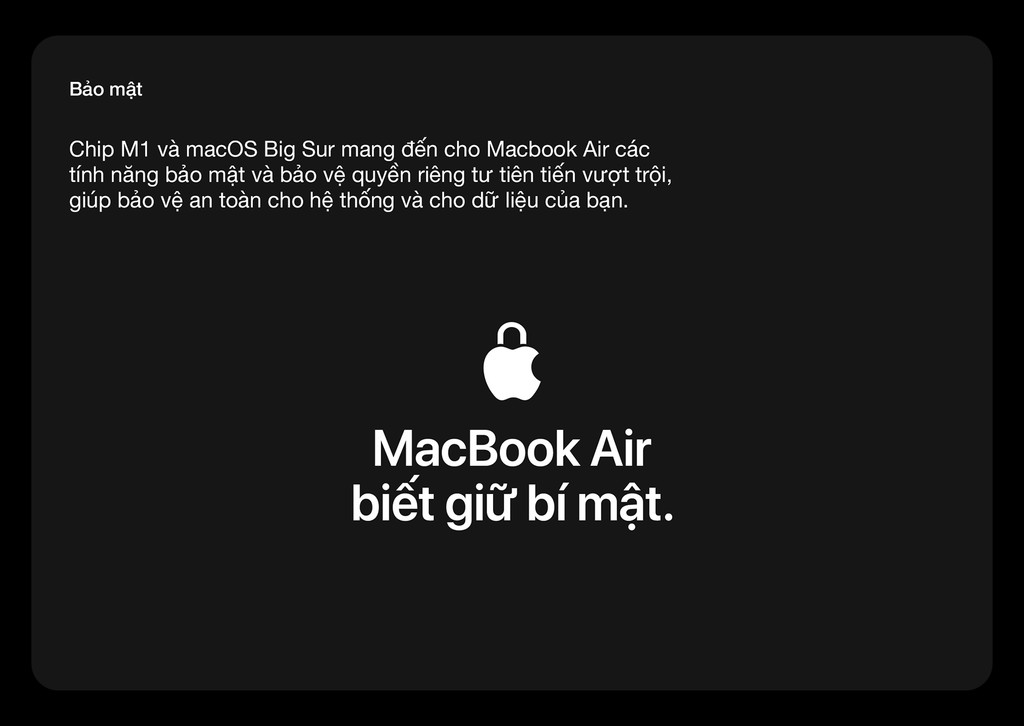 Mô tả MacBook Air M1 2020 (8 core CPU| 7 core GPU| 8GB RAM| 256GB SSD) - 10