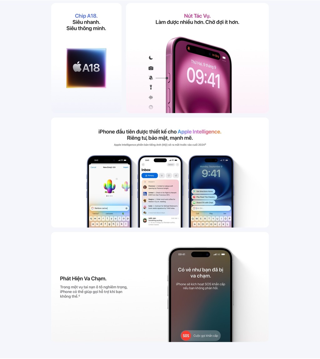 Mô tả iPhone 16 Plus 128GB Chính Hãng VN/A - 3
