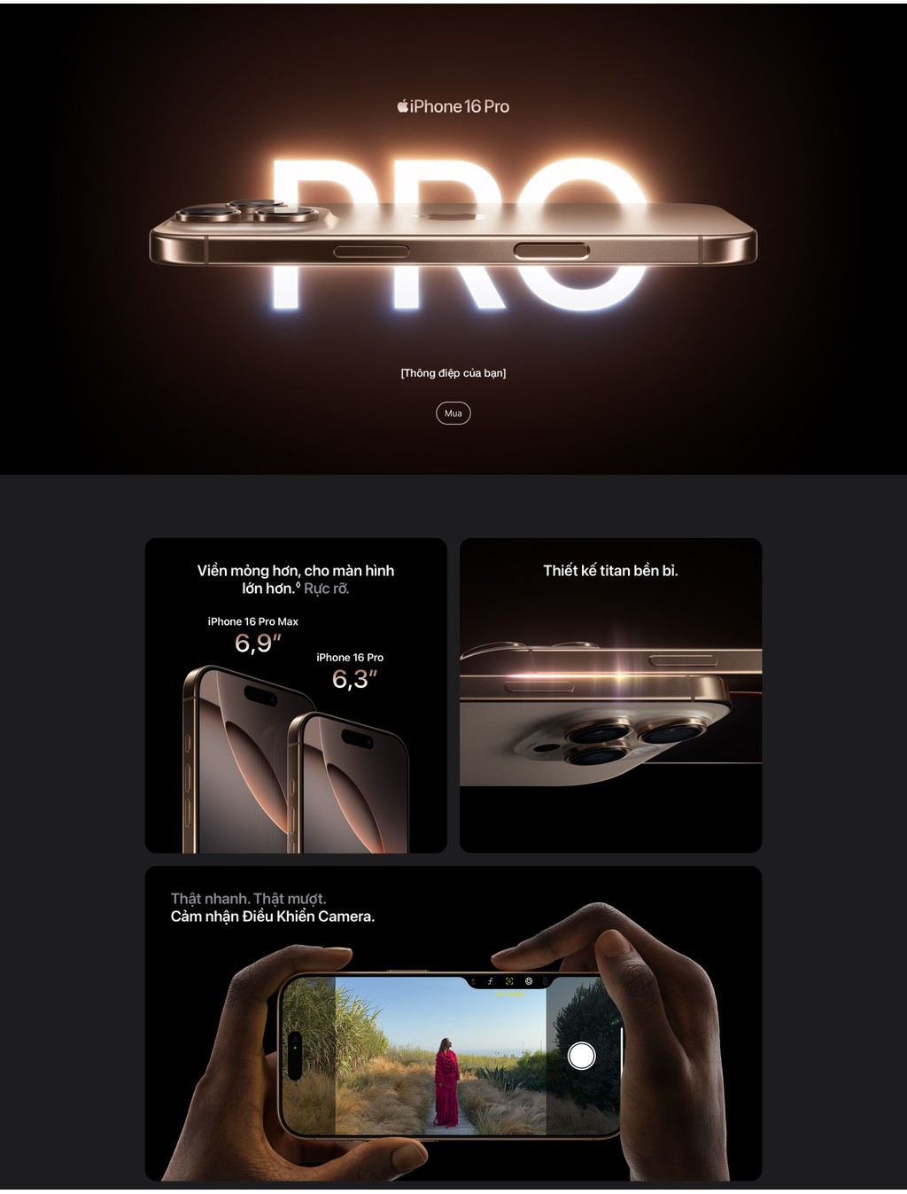 Mô tả iPhone 16 Pro Max 512GB Chính Hãng VN/A - 1
