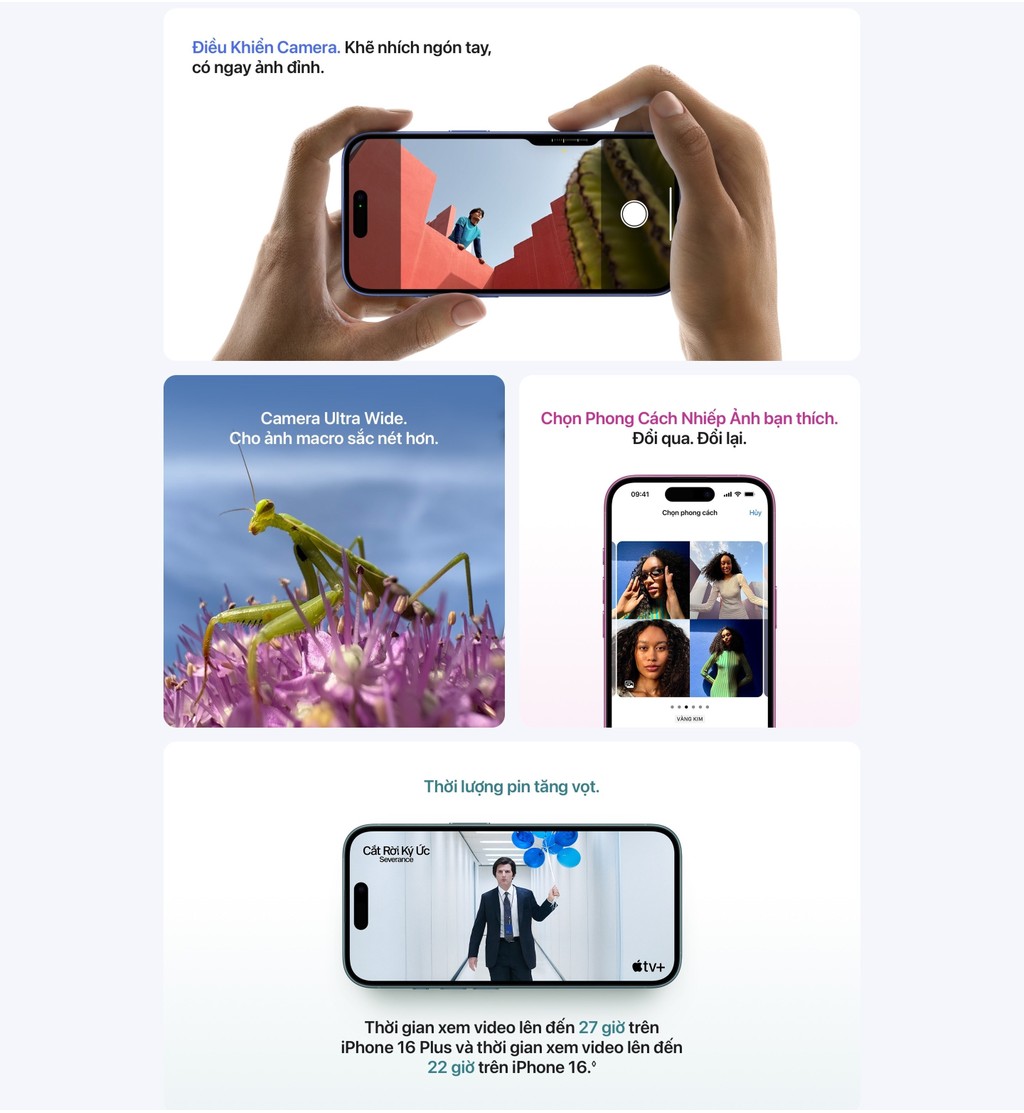 Mô tả iPhone 16 256GB Chính Hãng VN/A - 2