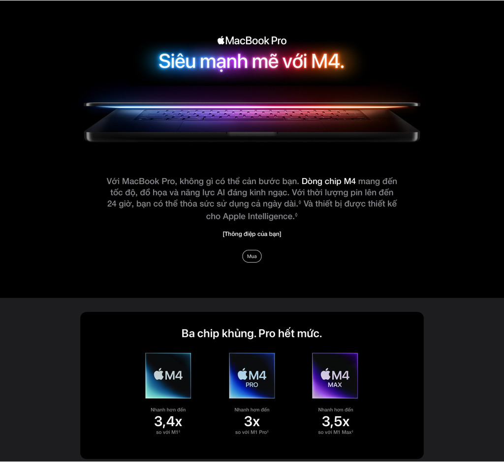 MacBook Pro 14 inch M4 Pro 2024 (12 Core CPU| 16 core GPU| 24GB RAM ...