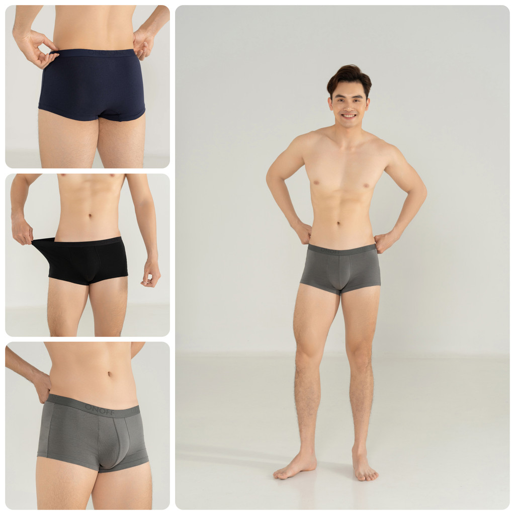 Mô tả Pack tiện lợi 5 quần lót nam cotton Mỹ ONOFF dáng trunk êm nhẹ, kháng khuẩn - 18UO24A324 - 1