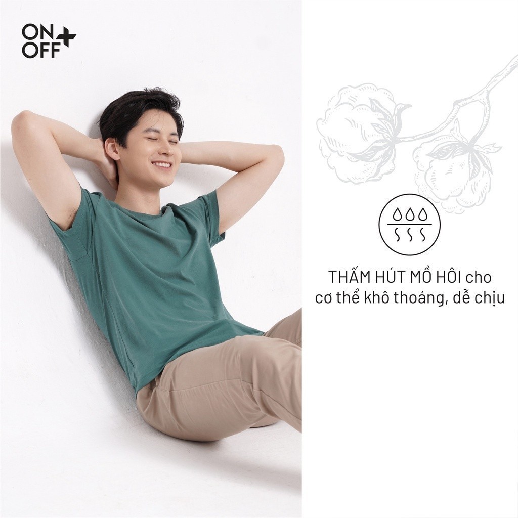 Mô tả Áo thun nam ngắn tay ONOFF công nghệ Cotton Compact cao cấp, mềm mịn - 18IS23S013 - 2