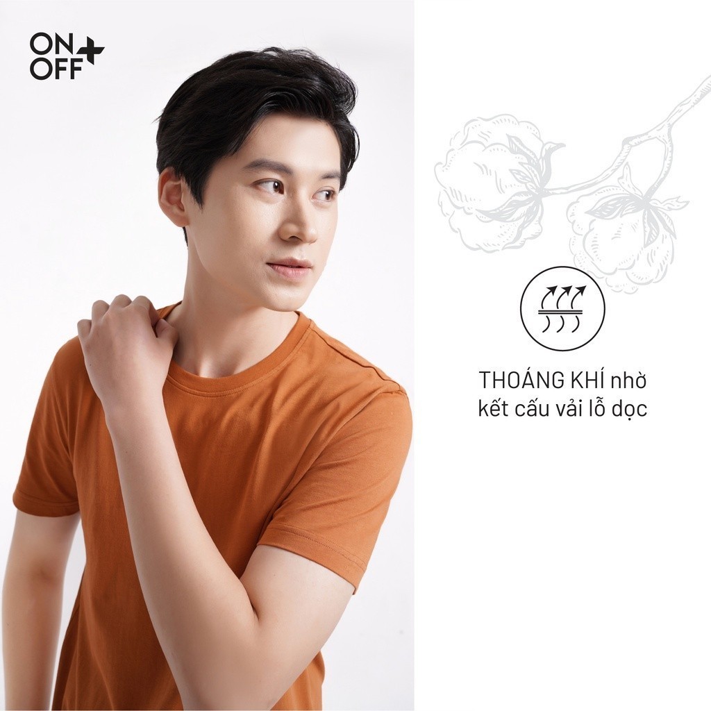 Mô tả Áo thun nam ngắn tay ONOFF công nghệ Cotton Compact cao cấp, mềm mịn - 18IS23S013 - 3