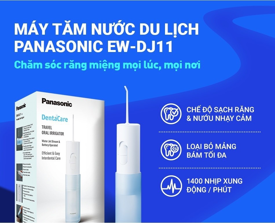 Máy tăm nước Panasonic EW-DJ11 gấp gọn