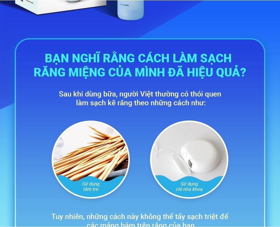 Máy tăm nước Panasonic EW-DJ11 kích thước nhỏ gọn