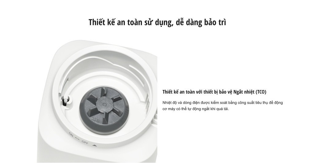 Mô tả Máy xay sinh tố Mini Panasonic MX-XP103WRA – Nhỏ gọn, tiện dụng – Kèm 2 cốc thay thế - 6