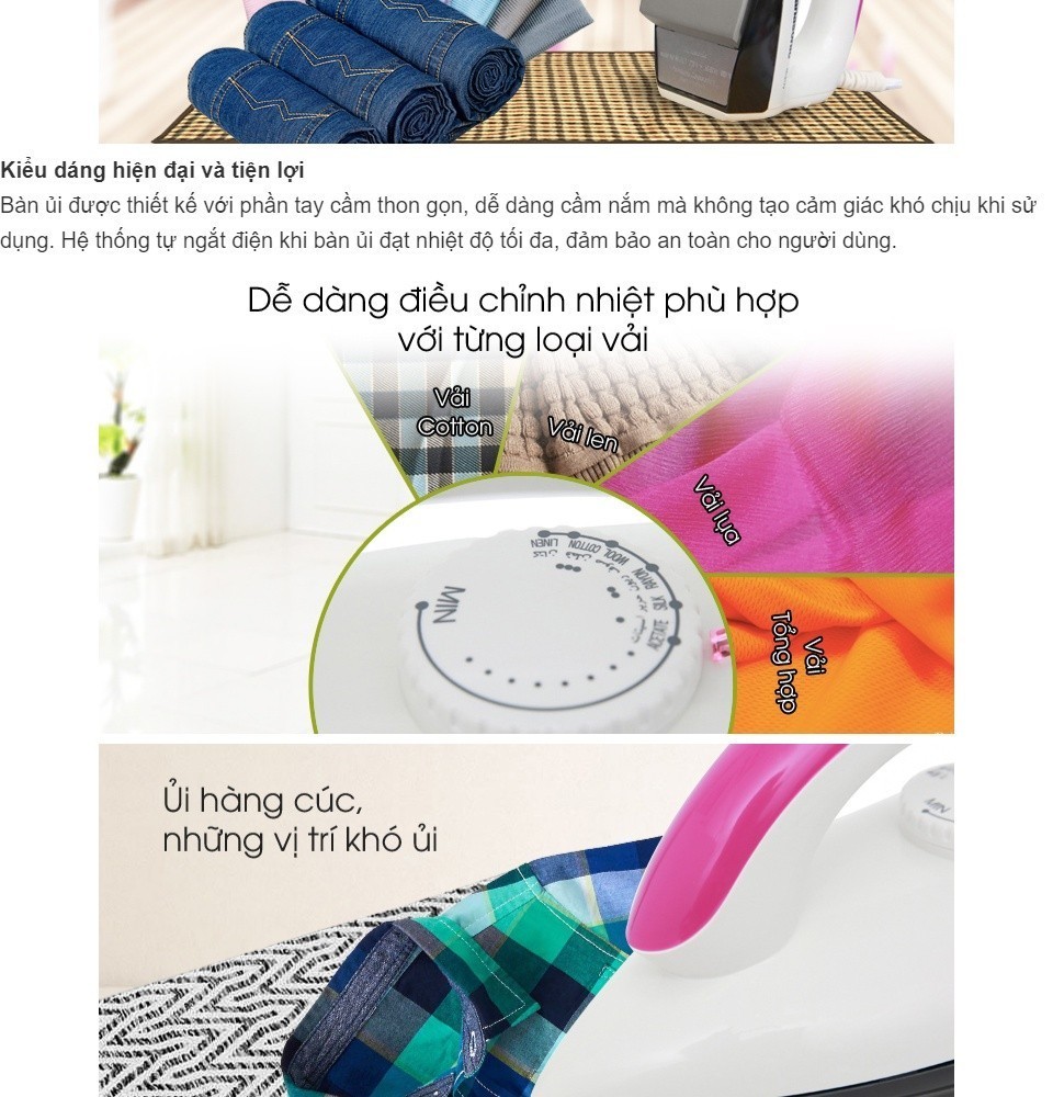 Mô tả Bàn Ủi Khô Panasonic NI-317TXRA/ NI-317TVRA – 1000W – Hàng chính hãng - 2