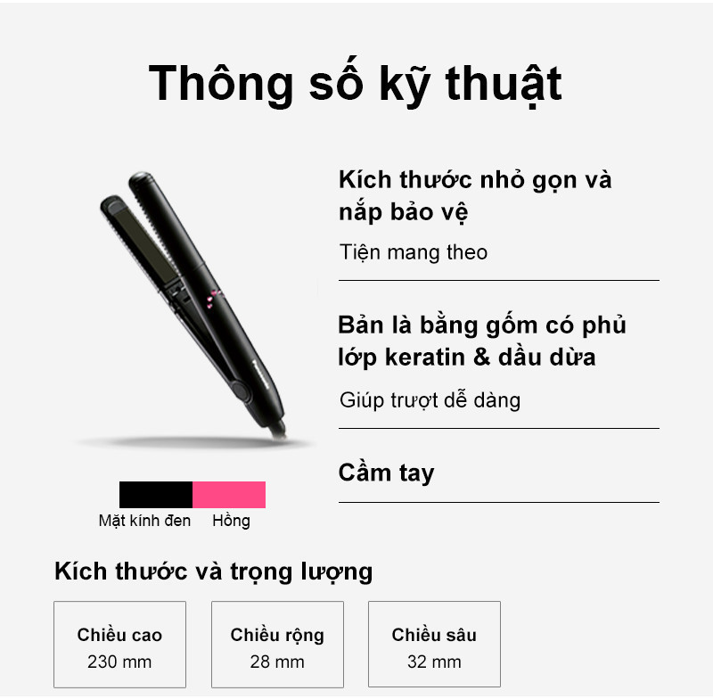 Mô tả Máy Tạo Kiểu Tóc Panasonic EH-HV11-K645 (Đen) - Hàng Chính Hãng - 8