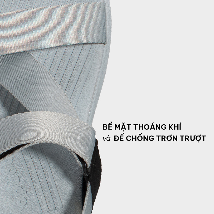 Mô tả Giày Sandals Nam Nữ Shondo F7 Racing Xám Phối Đen F7R1020 - 5