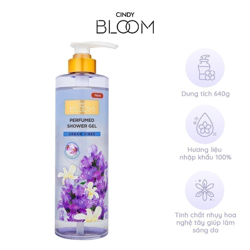 Mô tả Sữa tắm nước hoa Cindy Bloom Urban Vibes tự tin cuốn hút 640g - 2