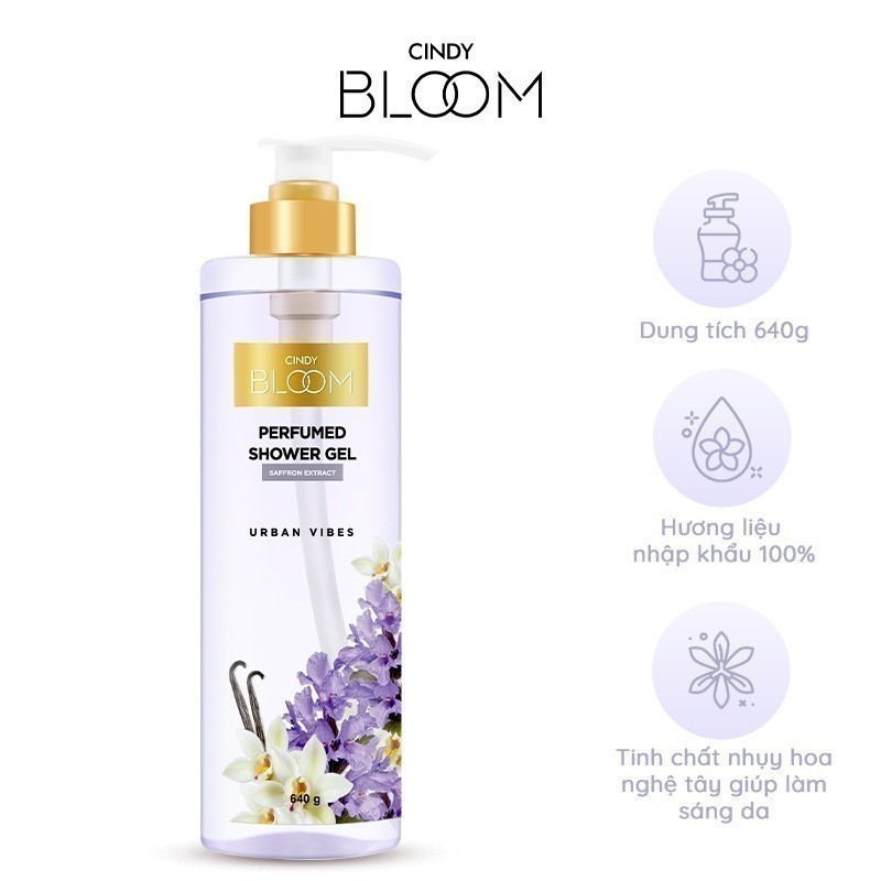 Mô tả Sữa tắm nước hoa Cindy Bloom Urban Vibes tự tin cuốn hút 640g - 3