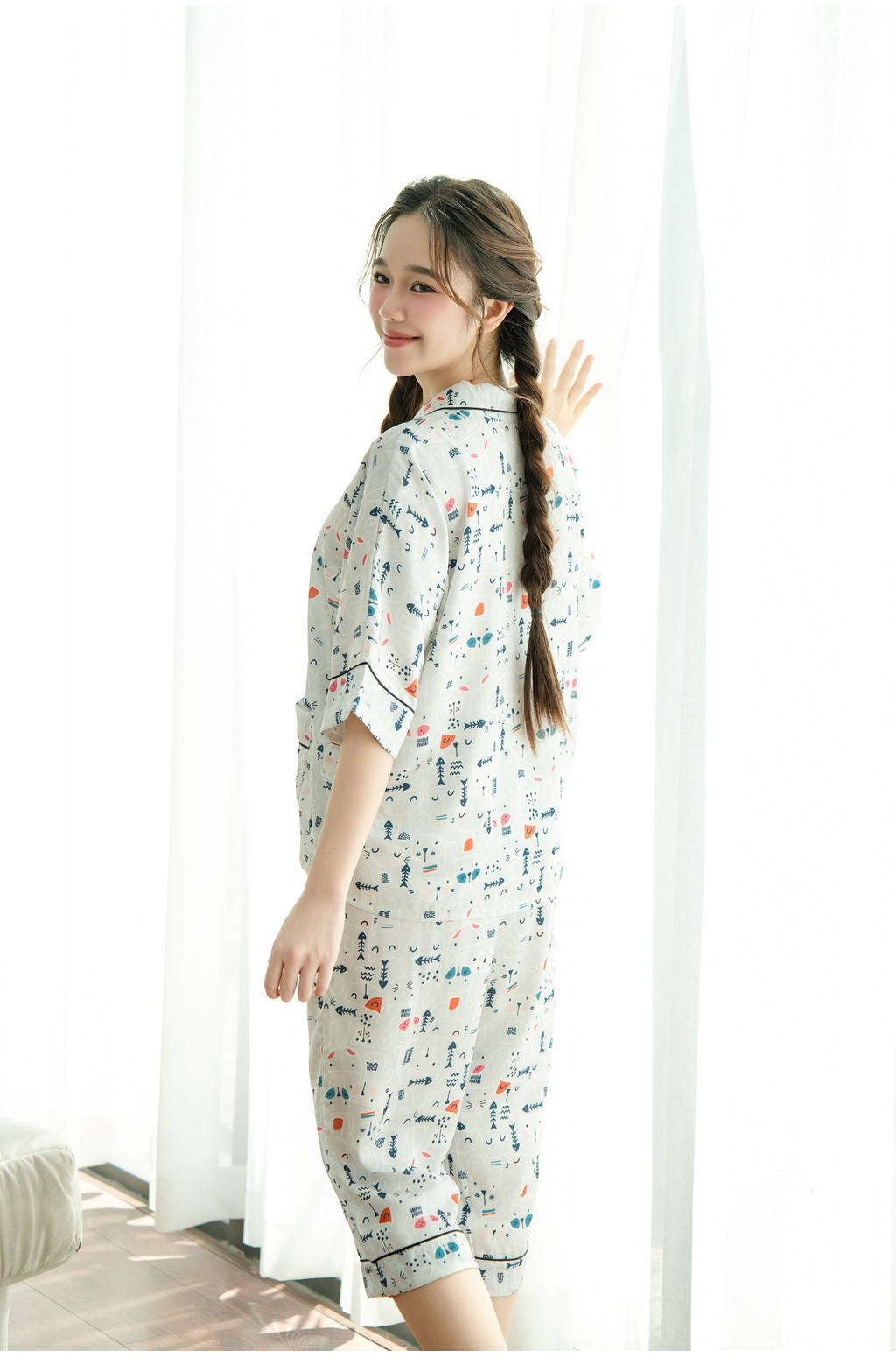 Mô tả VIBES Pijama lửng Ashie Capri Py Set - 3