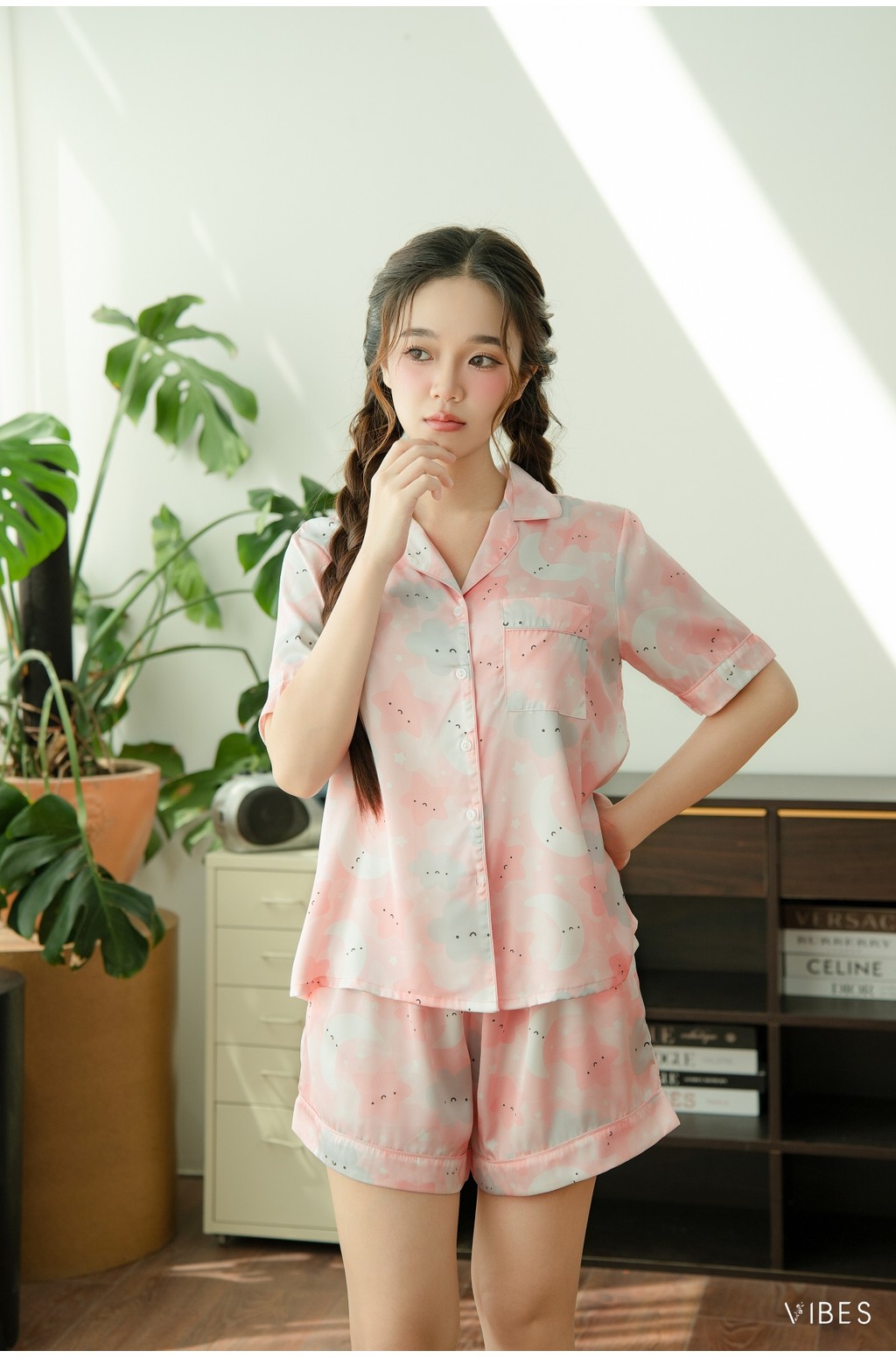 Đồ bộ Pijama ngắn Lụa Latin cao cấp Joiee x Cloudy x Jardin Py Set - Ảnh 2