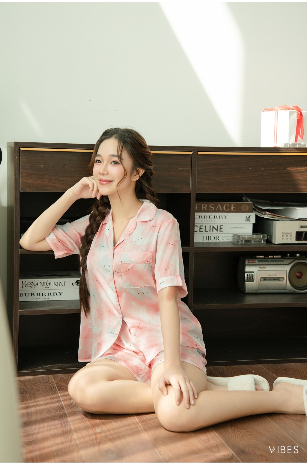 Đồ bộ Pijama ngắn Lụa Latin cao cấp Joiee x Cloudy x Jardin Py Set - Ảnh 4
