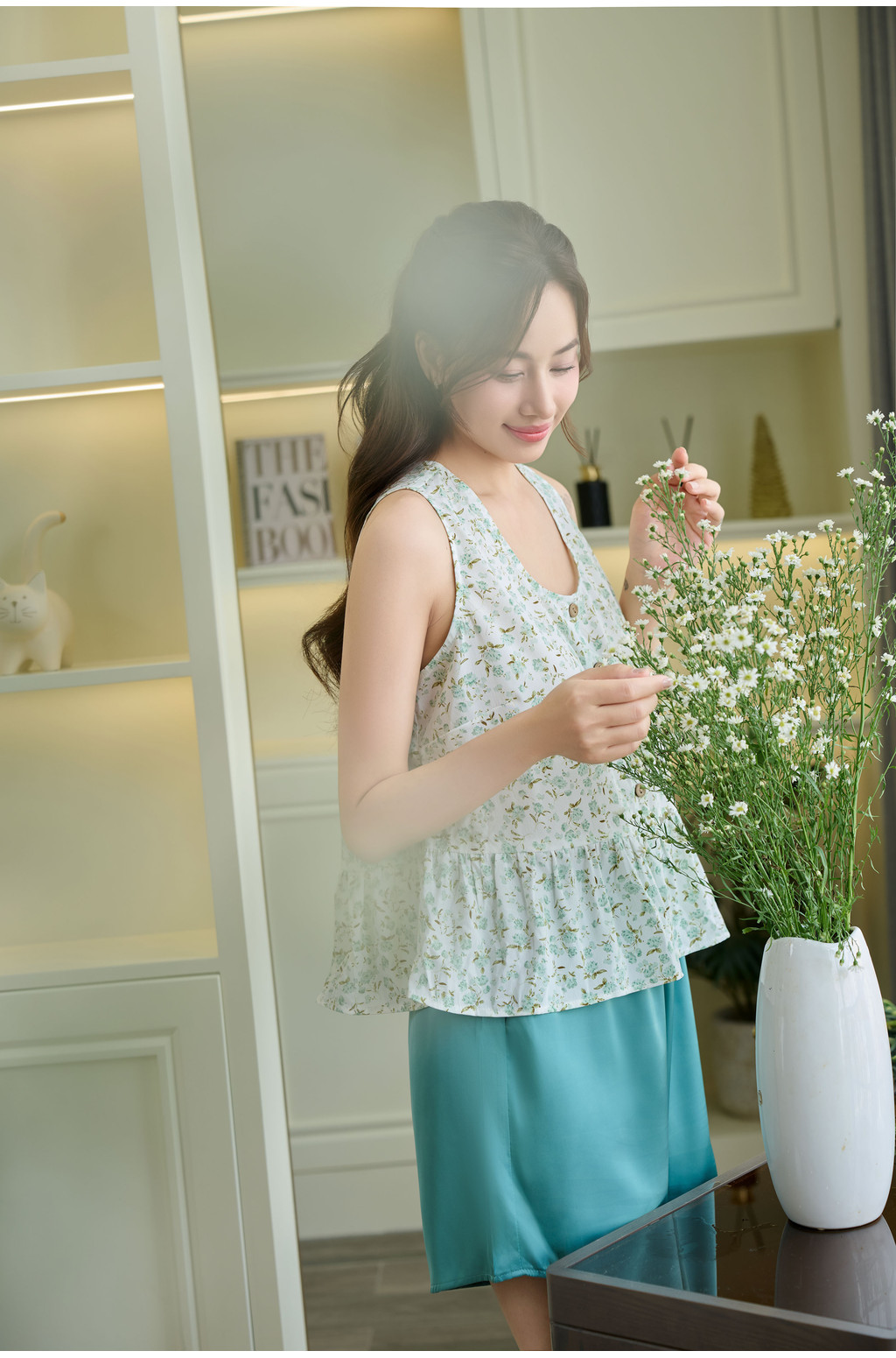 Đồ bộ ngủ sát nách hoa nhí VIBES