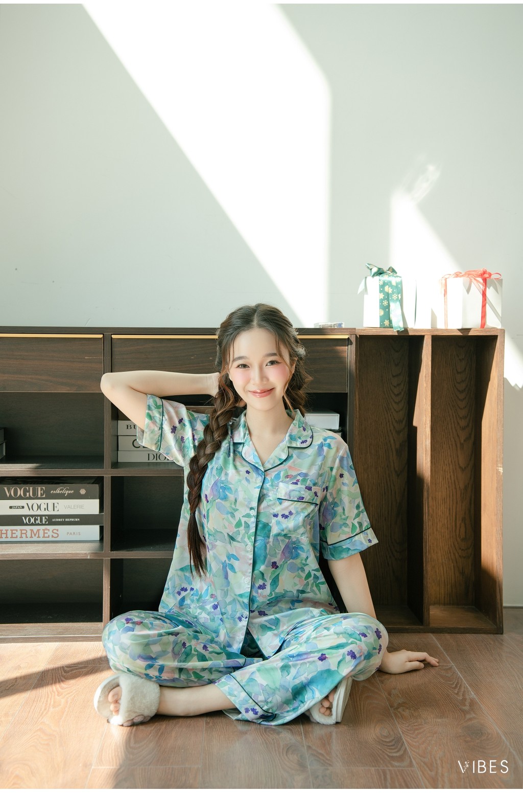Chi tiết đường may pijama VIBES