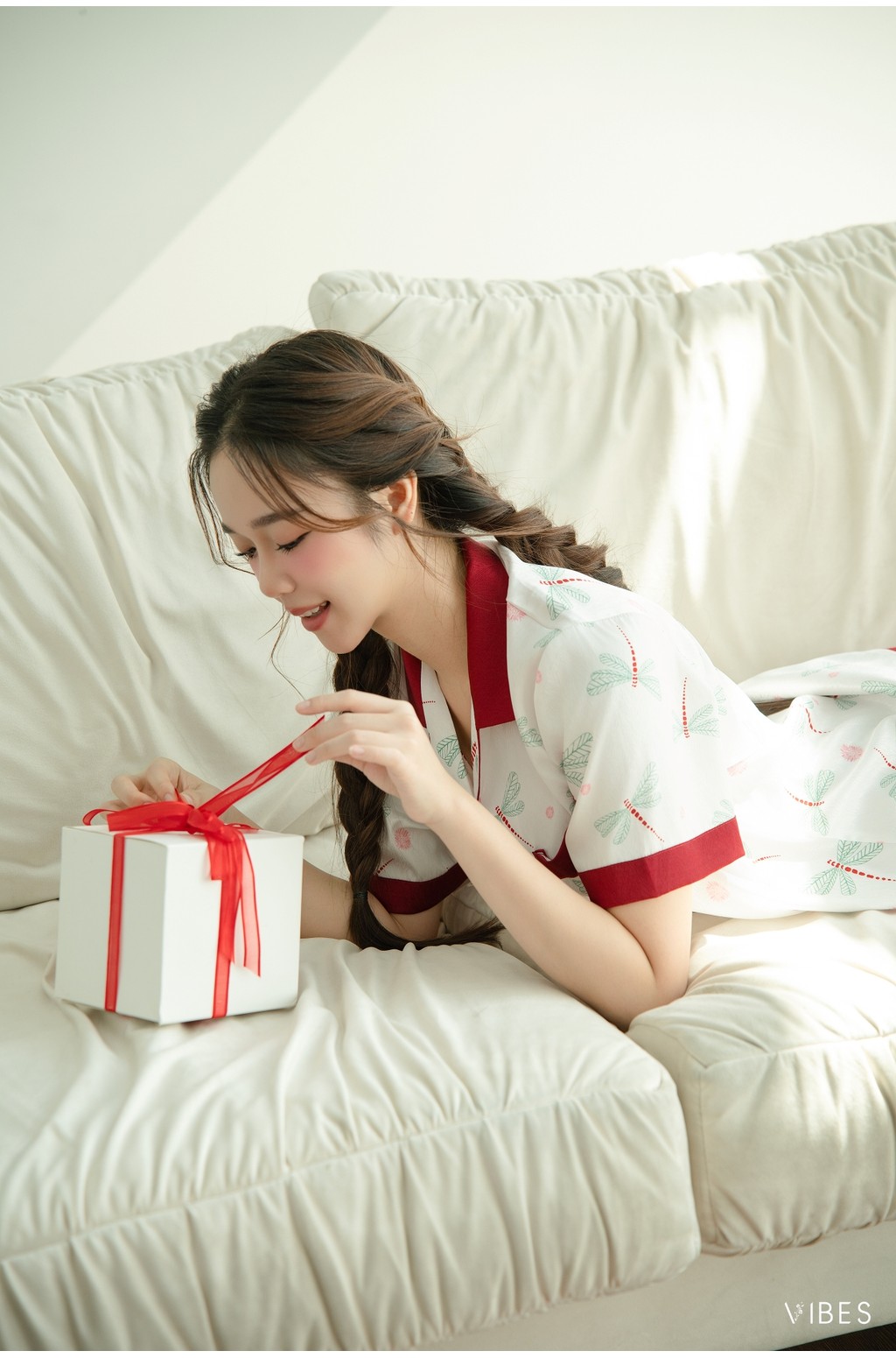 Mô tả VIBES Combo Pijama dài và ngắn Lụa vân gỗ cao cấp Odonata Long Py Set (3 pcs) - 5